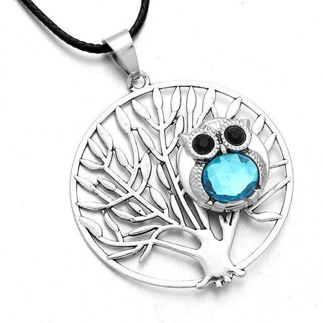 Tree of Life Necklase Hibou"