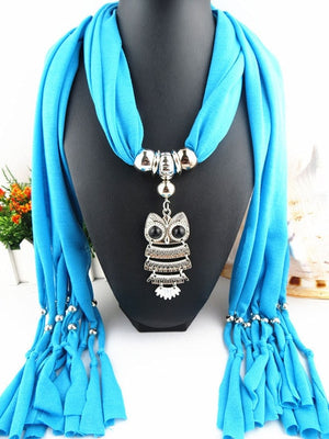 Owl Scarf Necklace Hibou"