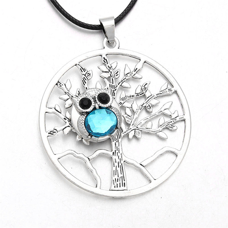 Tree of Life Necklase Hibou"