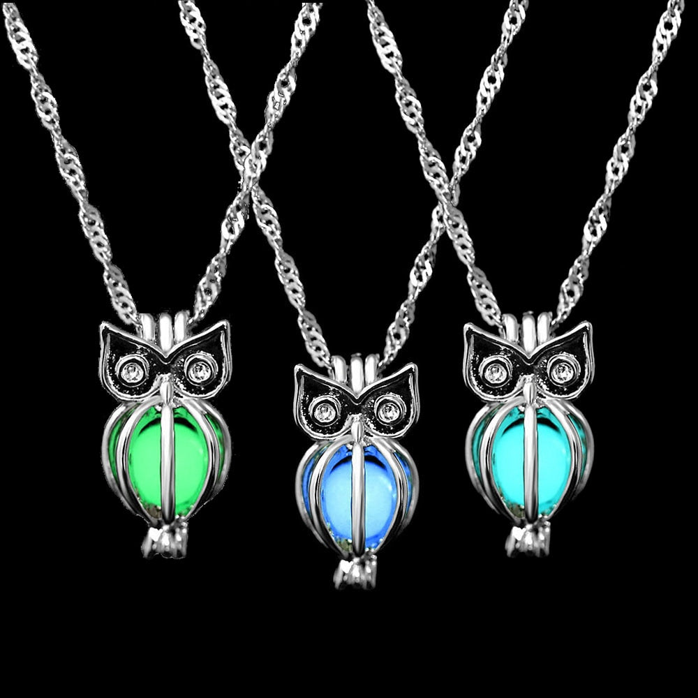 Luminous Stone Necklaces Hibou"