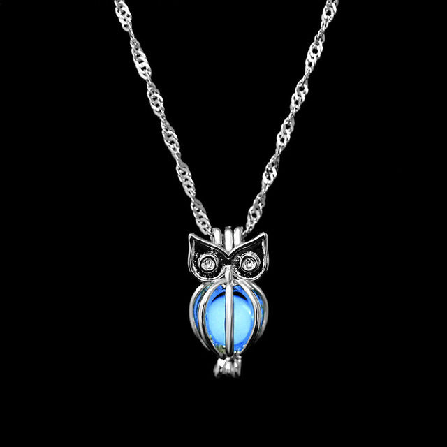 Luminous Stone Necklaces Hibou"