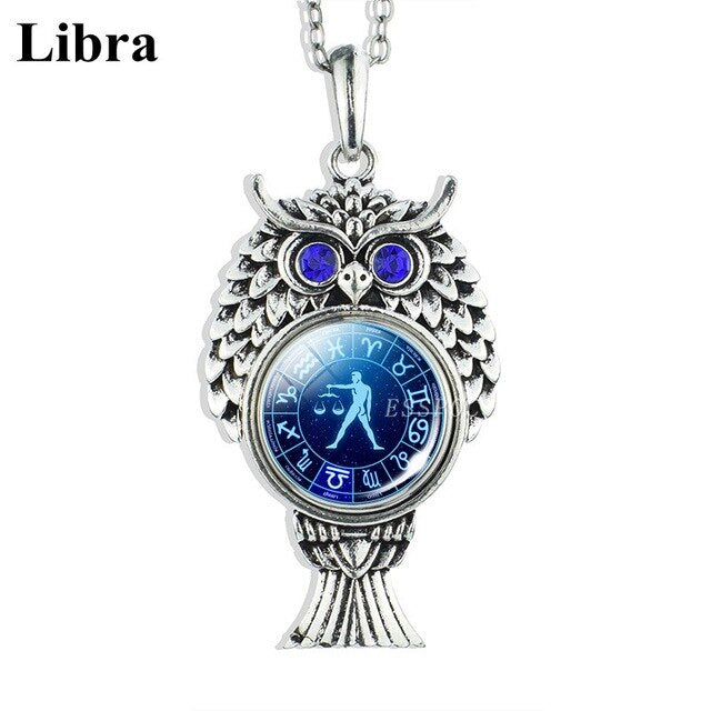 Signs Aries Necklase Hibou"