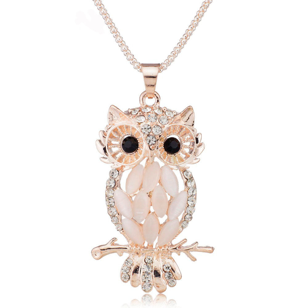 LONG necklace Hibou"